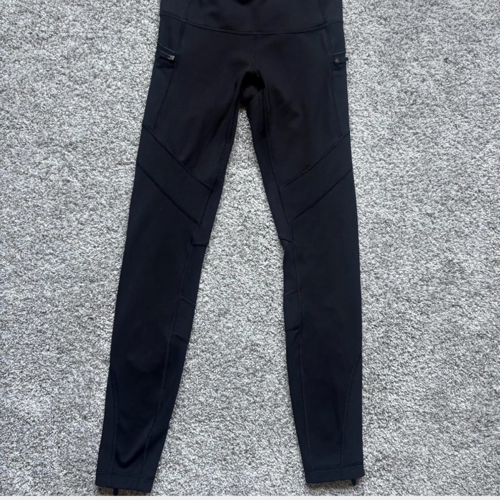 Lululemon Black Tech Fleece Tights